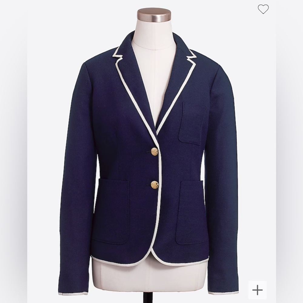 NWT Quiet Luxury RARE Classic Minimalist J. Crew Factory Tailored Wool Blazer